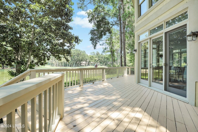 view of wooden terrace