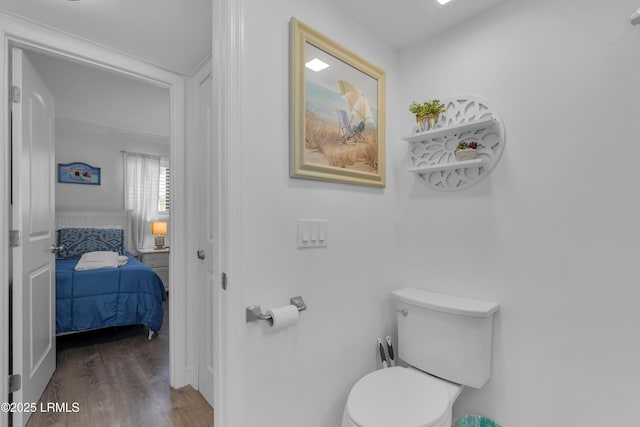 663 William Hilton Pkwy # 2309, Hilton Head Island, SC 29928 - bathroom with wood finished floors and toilet