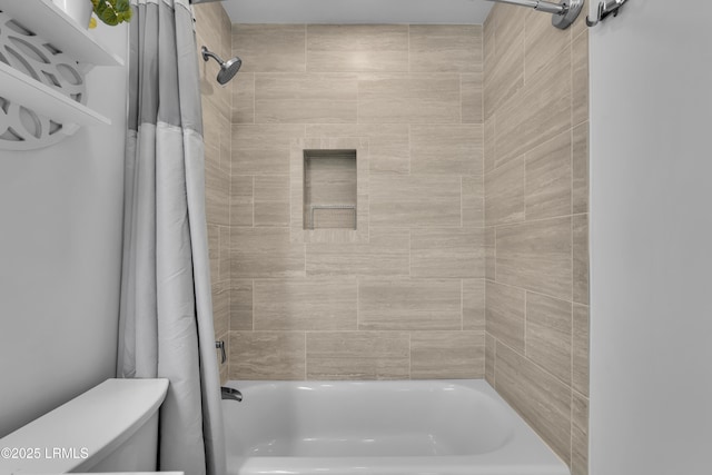 663 William Hilton Pkwy # 2309, Hilton Head Island, SC 29928 - full bathroom with shower / tub combo with curtain and toilet