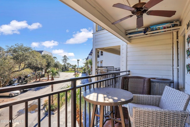 balcony with central AC