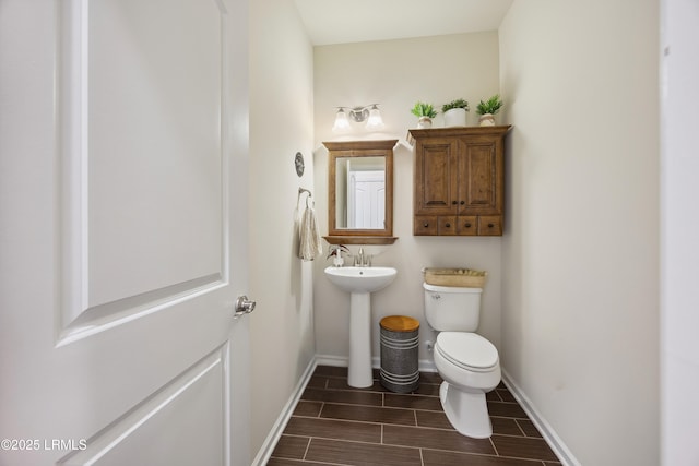 36 Independence Pl, Bluffton, SC 29910 - bathroom with toilet and wood tiled floors