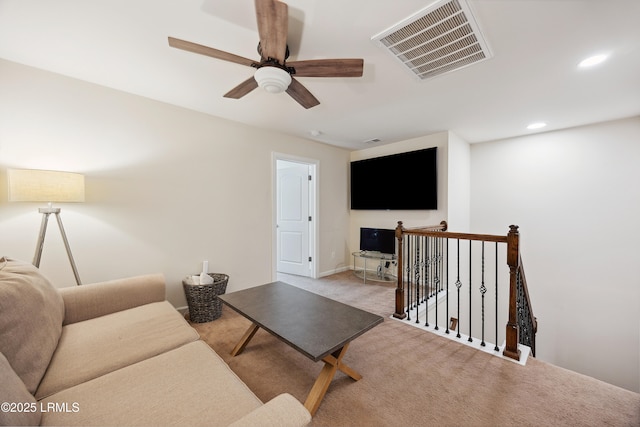 36 Independence Pl, Bluffton, SC 29910 - living room with recessed lighting, carpet floors, and ceiling fan