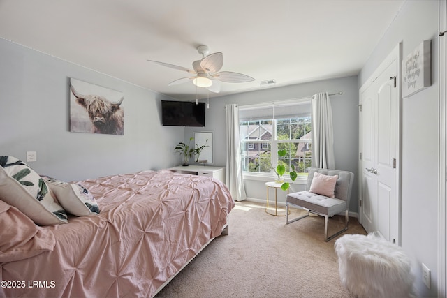 36 Independence Pl, Bluffton, SC 29910 - carpeted bedroom with ceiling fan