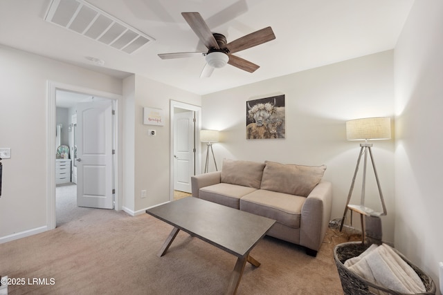 36 Independence Pl, Bluffton, SC 29910 - living area featuring light carpet and a ceiling fan