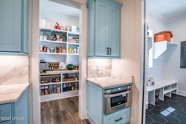 pantry featuring electric panel