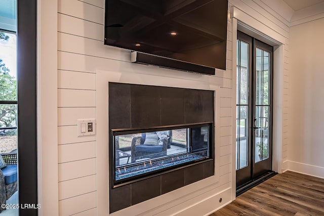 room details with wood-type flooring