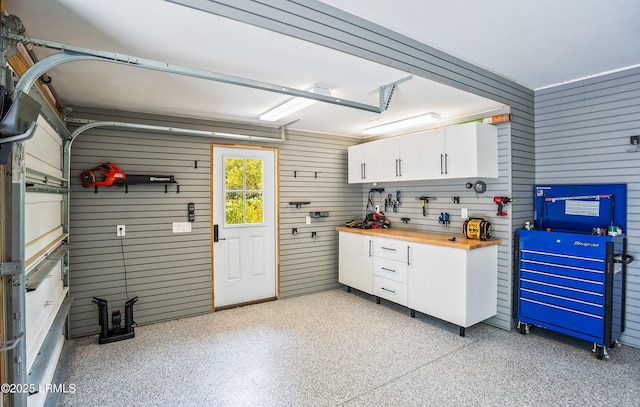 575 Distant Island Dr, Beaufort, SC 29907 - garage with wood walls