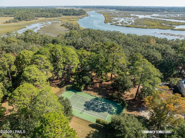575 Distant Island Dr, Beaufort, SC 29907 - drone / aerial view of a large body of water and a heavily wooded area