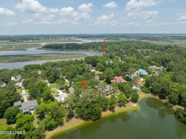 575 Distant Island Dr, Beaufort, SC 29907 - aerial view of property's location with a large body of water