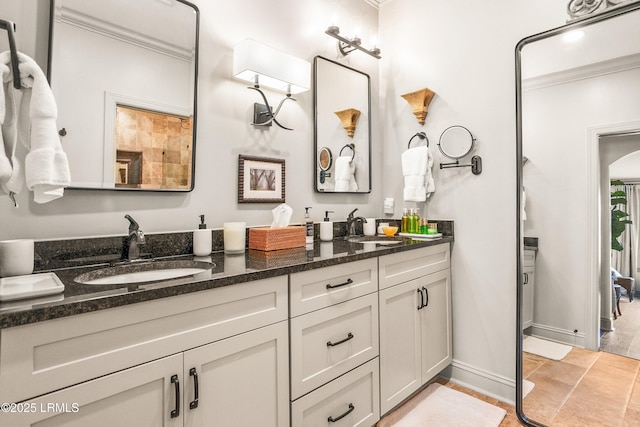 15 Sunset Blvd Unit 1201, Beaufort, SC 29907 - full bathroom with double vanity and crown molding