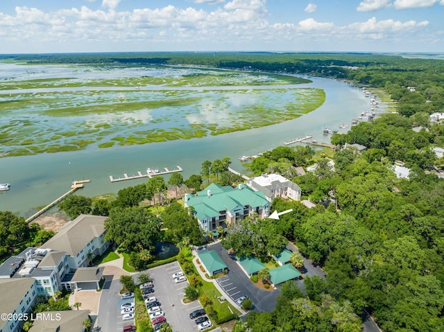 15 Sunset Blvd Unit 1201, Beaufort, SC 29907 - aerial perspective of suburban area featuring a nearby body of water