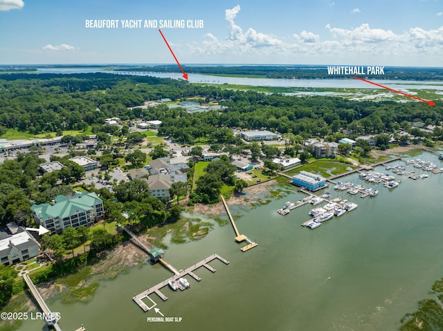 15 Sunset Blvd Unit 1201, Beaufort, SC 29907 - aerial view of a nearby body of water and a marina