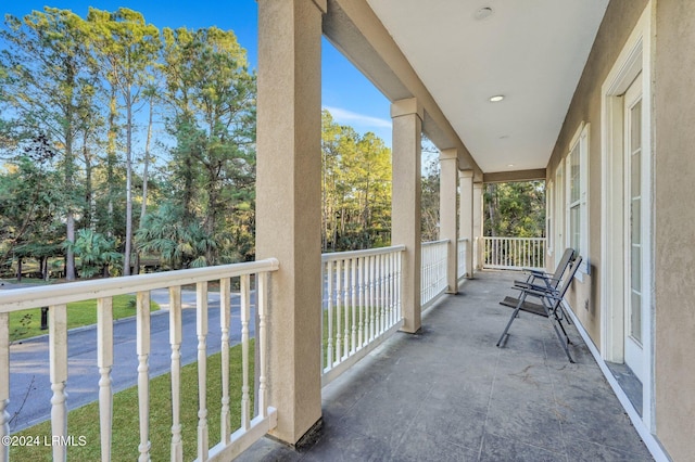 view of balcony