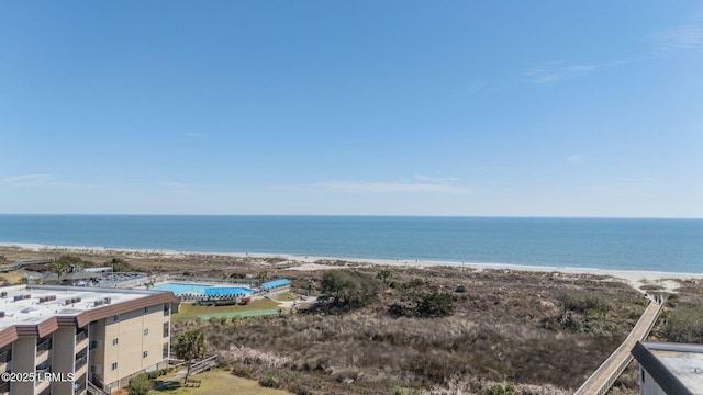 water view featuring a beach view