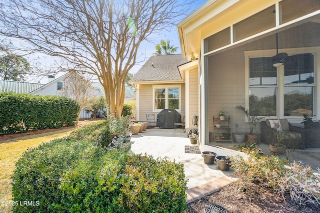 view of yard featuring a patio