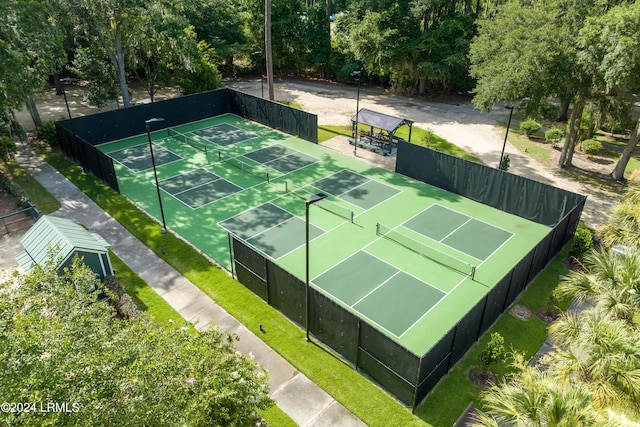 view of tennis court