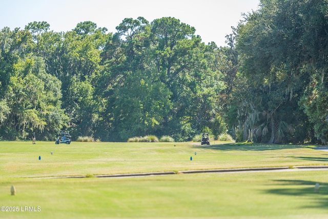 surrounding community featuring a lawn