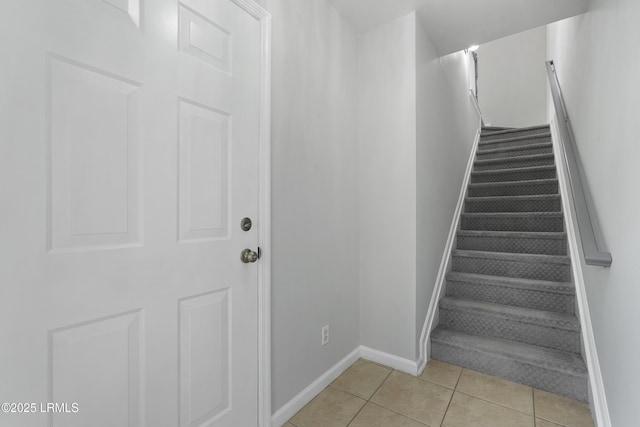 269 Ceasar Pl, Hilton Head Island, SC 29926 - stairway with tile patterned flooring and baseboards