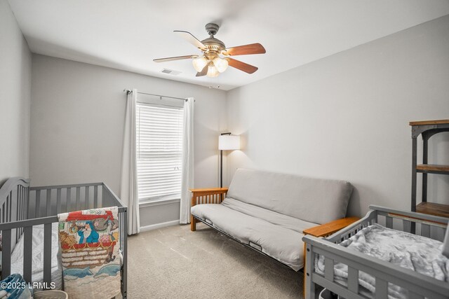106 Winyah Way, Beaufort, SC 29906 - carpeted bedroom with multiple windows, ceiling fan, and baseboards
