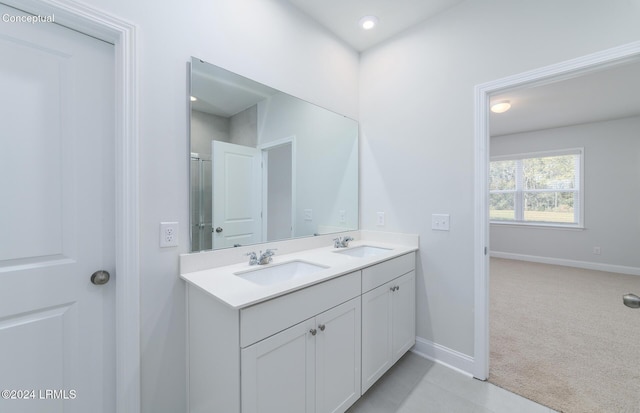 bathroom featuring vanity