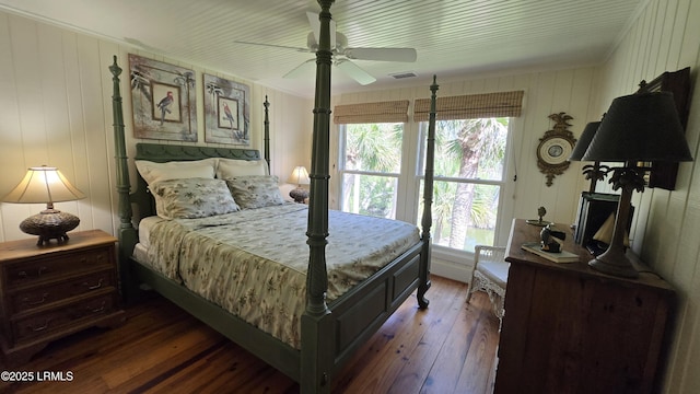 129 Sea Otter Ln, Fripp Island, SC 29920 - bedroom with hardwood / wood-style floors and ceiling fan