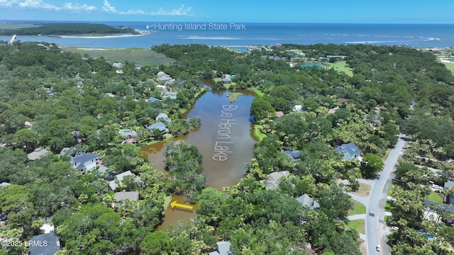 129 Sea Otter Ln, Fripp Island, SC 29920 - aerial view of property's location featuring a nearby body of water and nearby suburban area