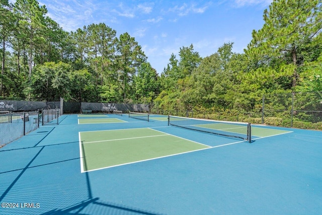 view of sport court