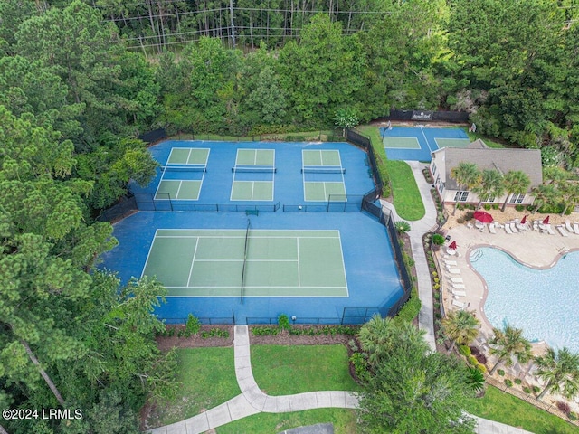 birds eye view of property