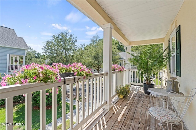 view of balcony