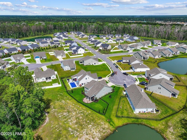 276 Monument St, Ridgeland, SC 29936 - aerial view of residential area with a forest and a large body of water