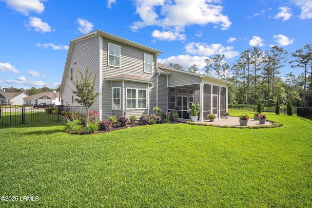 276 Monument St, Ridgeland, SC 29936 - back of house featuring a sunroom and a patio area