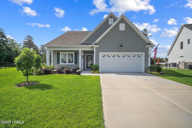 276 Monument St, Ridgeland, SC 29936 - traditional-style house featuring concrete driveway, a garage, and cooling unit