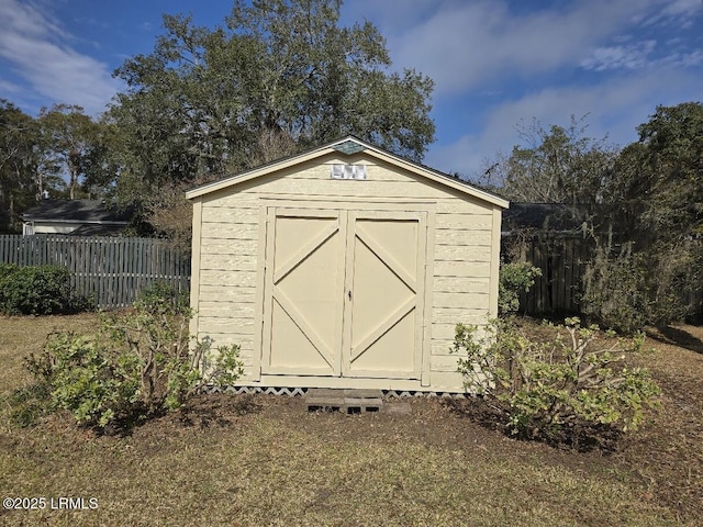 view of outdoor structure