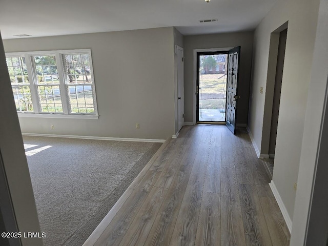 entryway featuring hardwood / wood-style floors