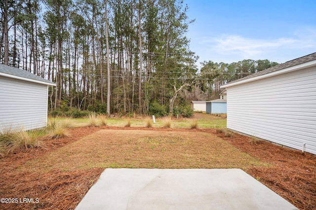 view of yard featuring a patio