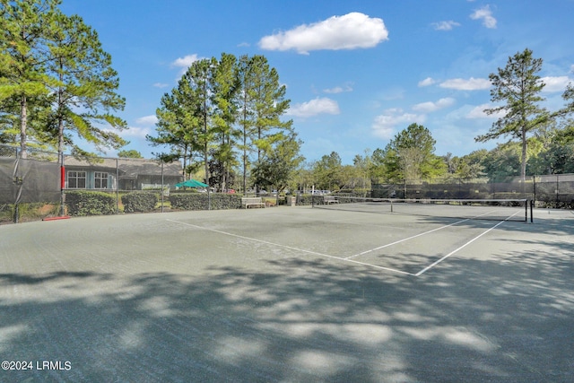 view of tennis court