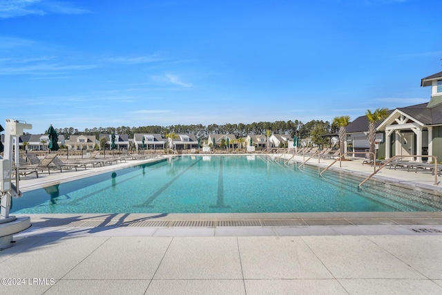 view of pool with a patio