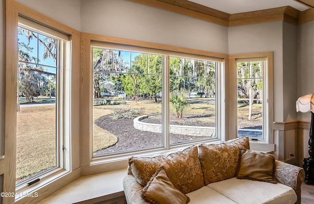 interior space with plenty of natural light