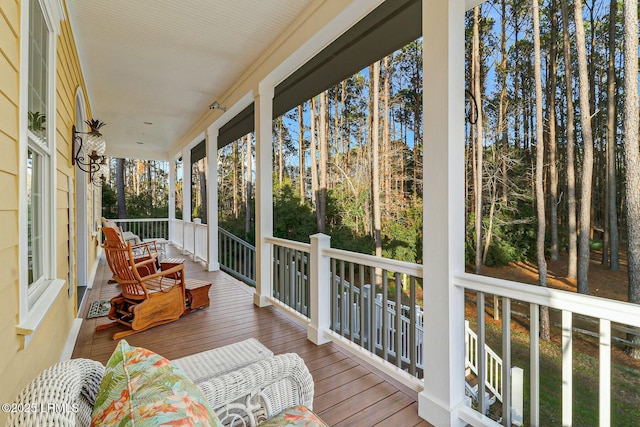 view of sunroom / solarium