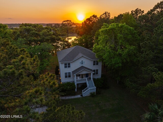 77 Tuscarora Ave, Beaufort, SC 29907 - birds eye view of property