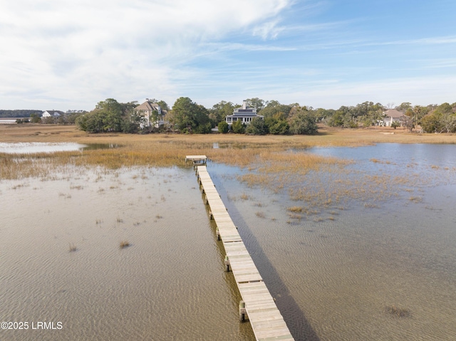 77 Tuscarora Ave, Beaufort, SC 29907 - property view of water featuring a dock