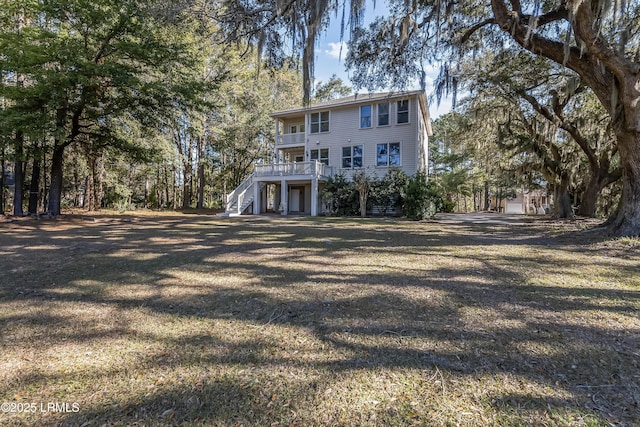 77 Tuscarora Ave, Beaufort, SC 29907 - view of front of home featuring stairway