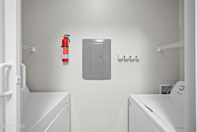 897 Fording Island Rd Unit 209, Bluffton, SC 29910 - laundry room featuring separate washer and dryer and electric panel