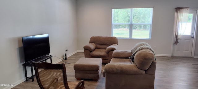 12 Pacolet Ln, Beaufort, SC 29906 - living room with wood finished floors and baseboards