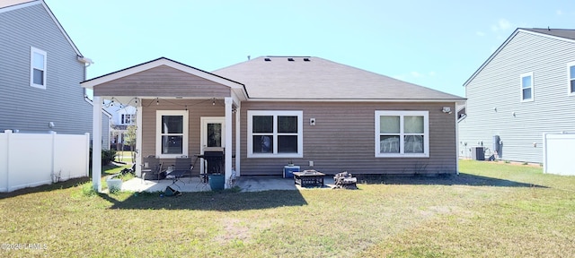 12 Pacolet Ln, Beaufort, SC 29906 - rear view of property featuring central AC unit and a patio