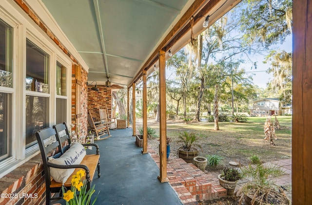 701 Battery Creek Rd, Beaufort, SC 29902 - view of patio featuring a porch