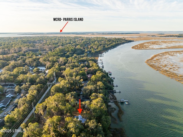 1185 Brotherhood Way, Beaufort, SC 29902 - aerial view of property's location with a large body of water