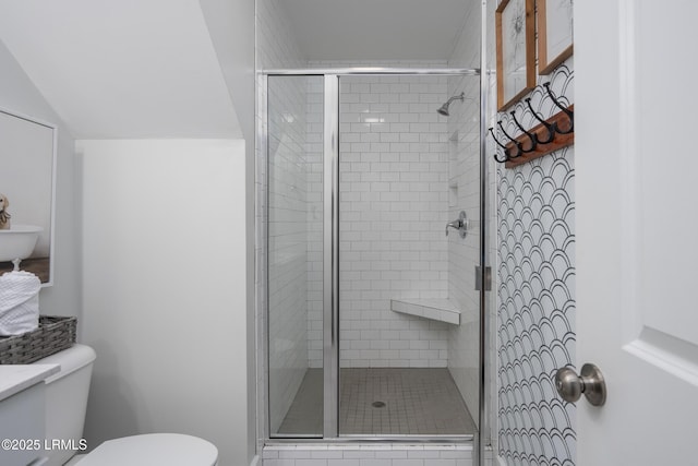 123 Sandcastle Ct, Hilton Head Island, SC 29928 - bathroom with a stall shower and toilet