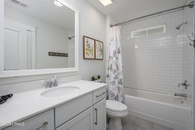 123 Sandcastle Ct, Hilton Head Island, SC 29928 - full bathroom with vanity, shower / tub combo, toilet, and tile patterned flooring