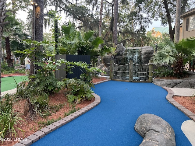 123 Sandcastle Ct, Hilton Head Island, SC 29928 - view of pool featuring a putting area